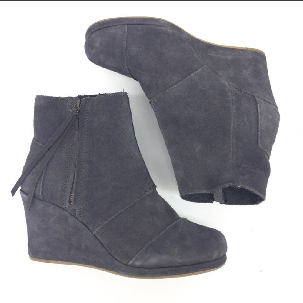 TOMS Size 10 Dessert Wedge Ankle Boot